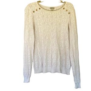 Lucky cream lightweight sweater